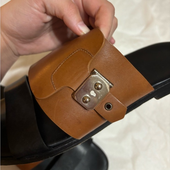 HERMÈS Men’s Lonie Leather Slide Size 41 - Picture 5 of 10